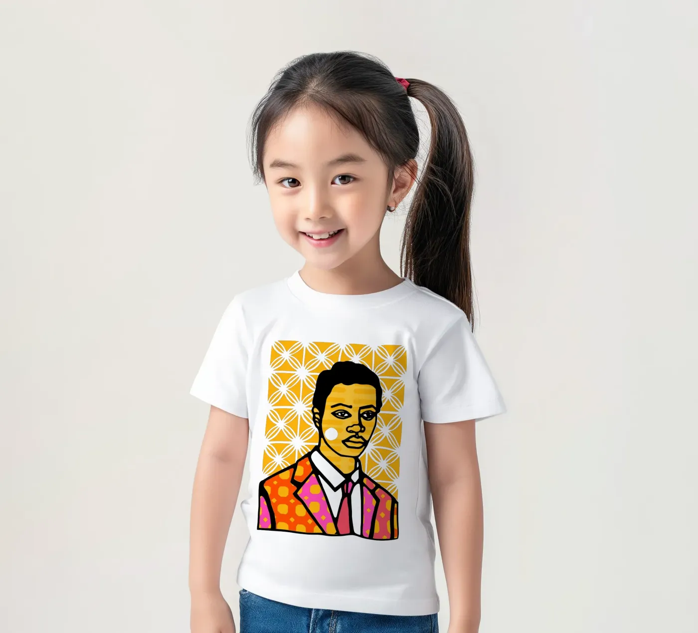 Yellow t-shirt bambini da Portraits