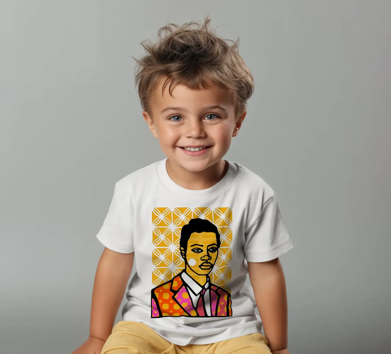 Giallo t-shirt bambini da Portraits