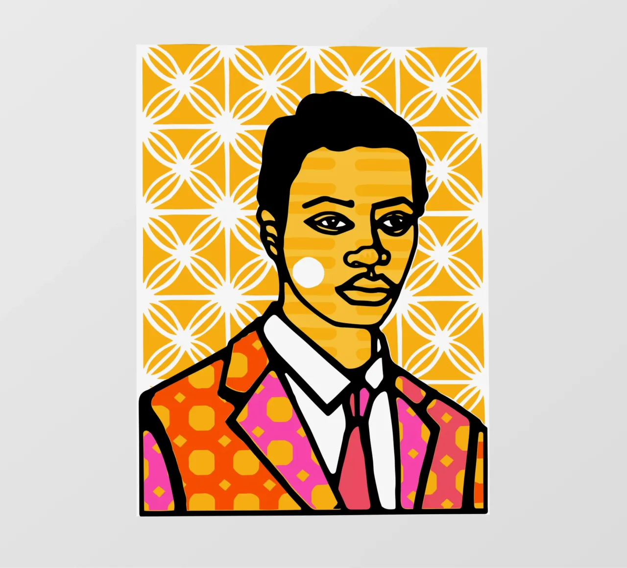 Giallo pellicola backlit da Portraits