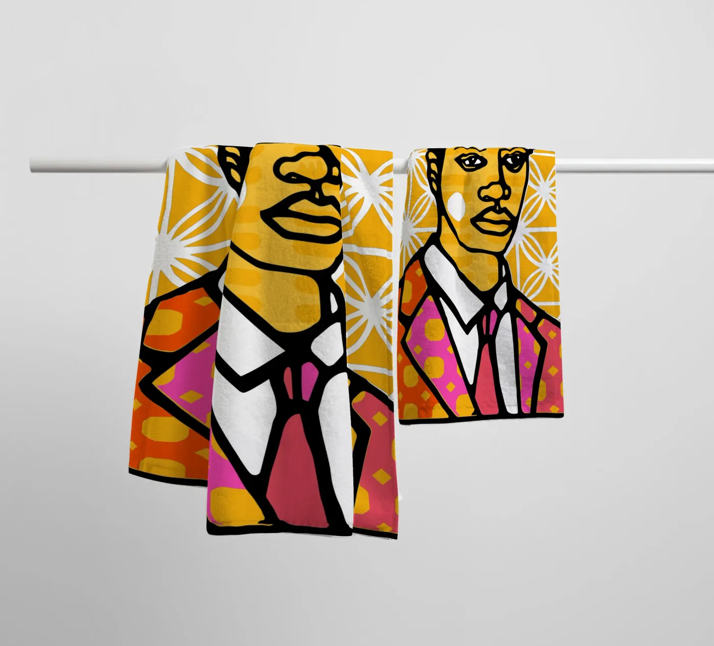 Yellow towel by Portraits