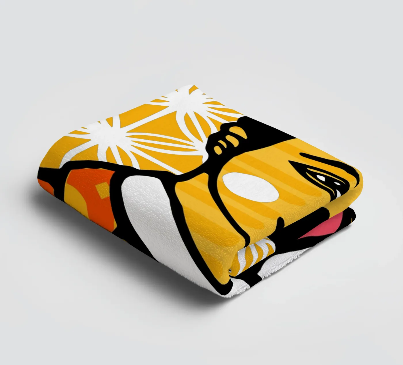 Yellow towel by Portraits