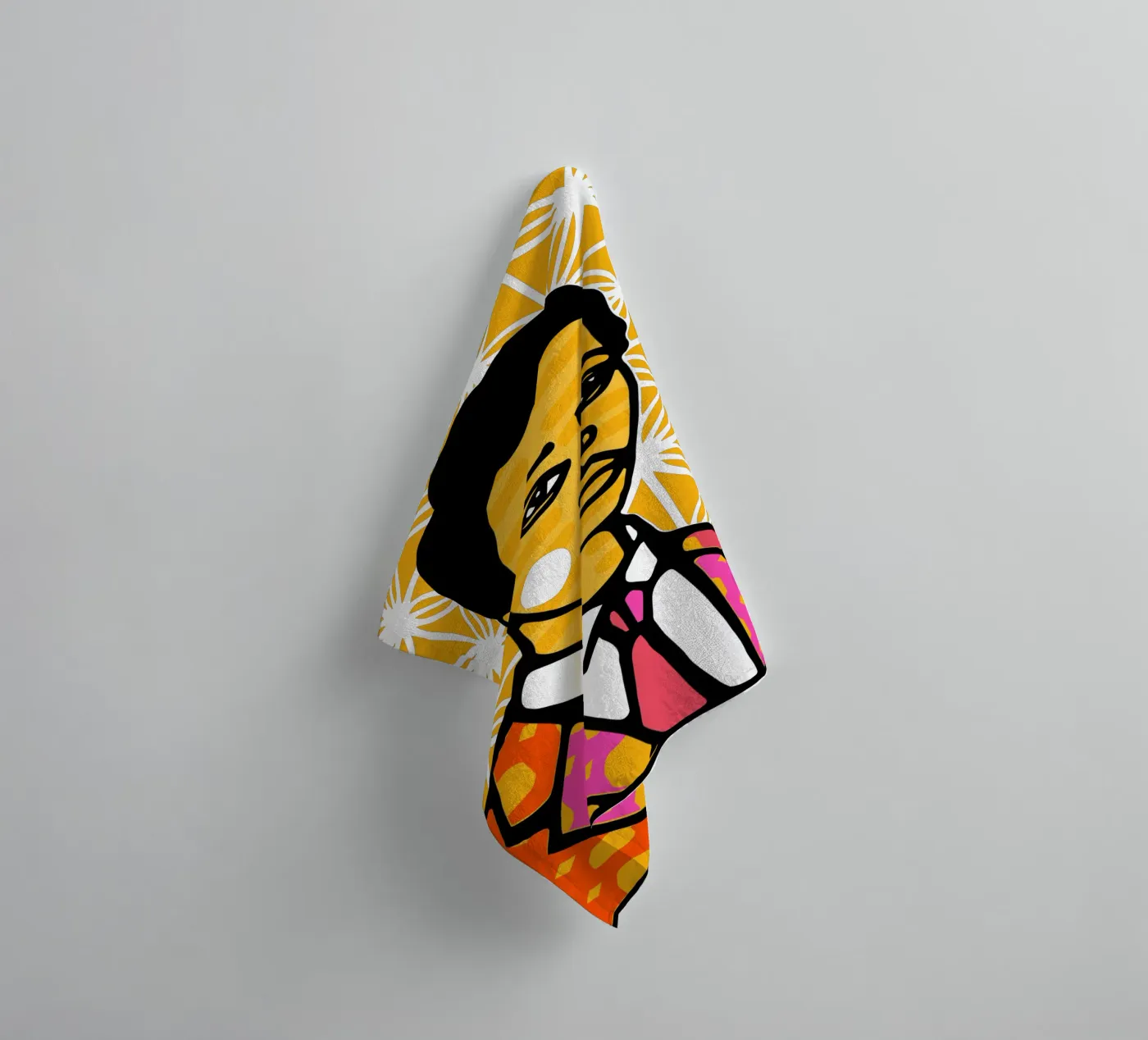 Yellow towel by Portraits