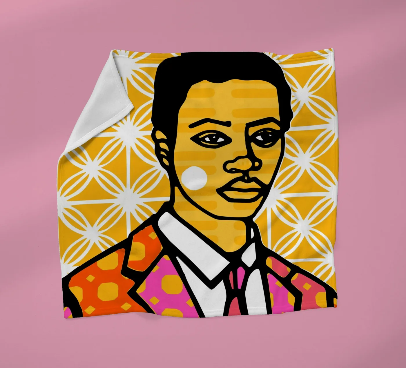 Yellow Fleecedecke von Portraits