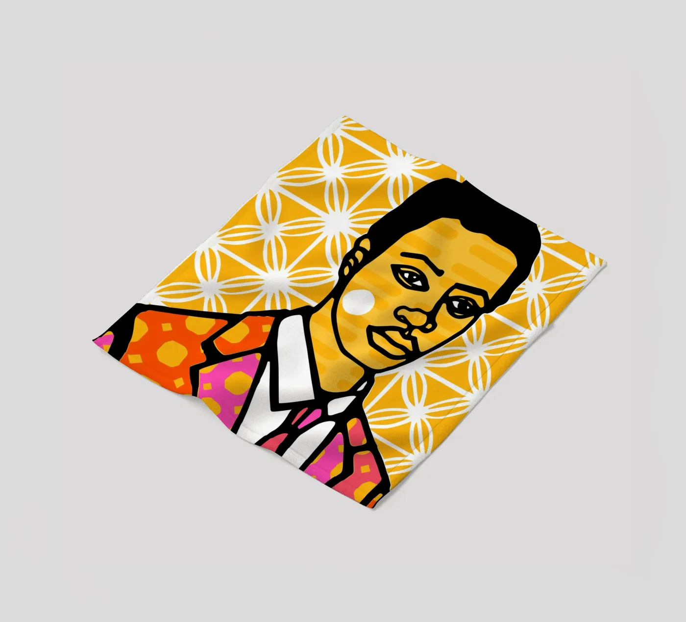 Yellow Fleecedecke von Portraits