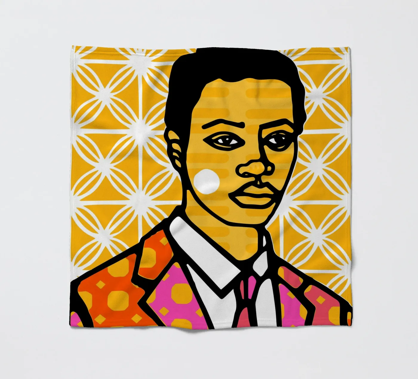 Yellow Fleecedecke von Portraits