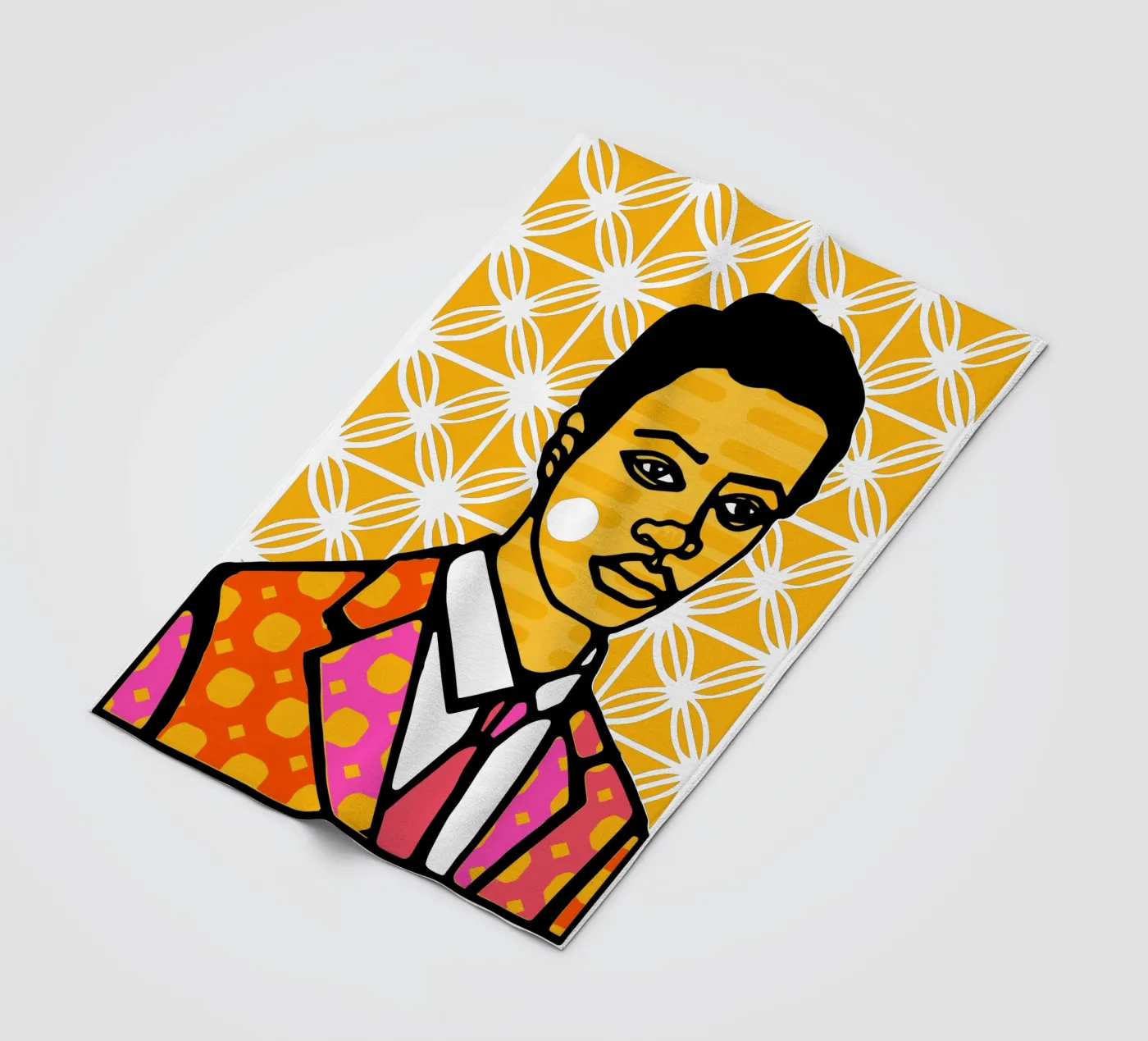 Yellow Fleecedecke von Portraits