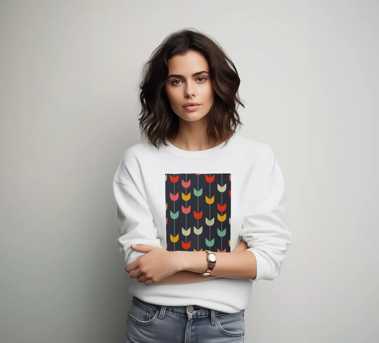 Tulips sweatshirt by Tracie Andrews