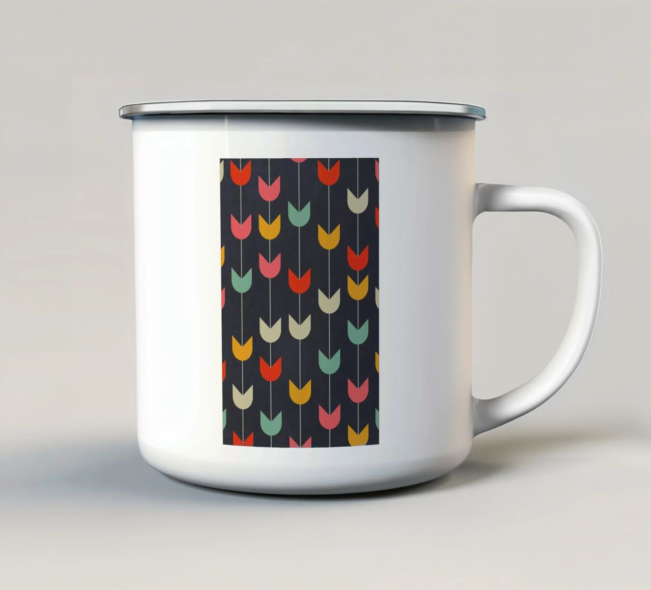 Tulips tazza in smalto da Tracie Andrews