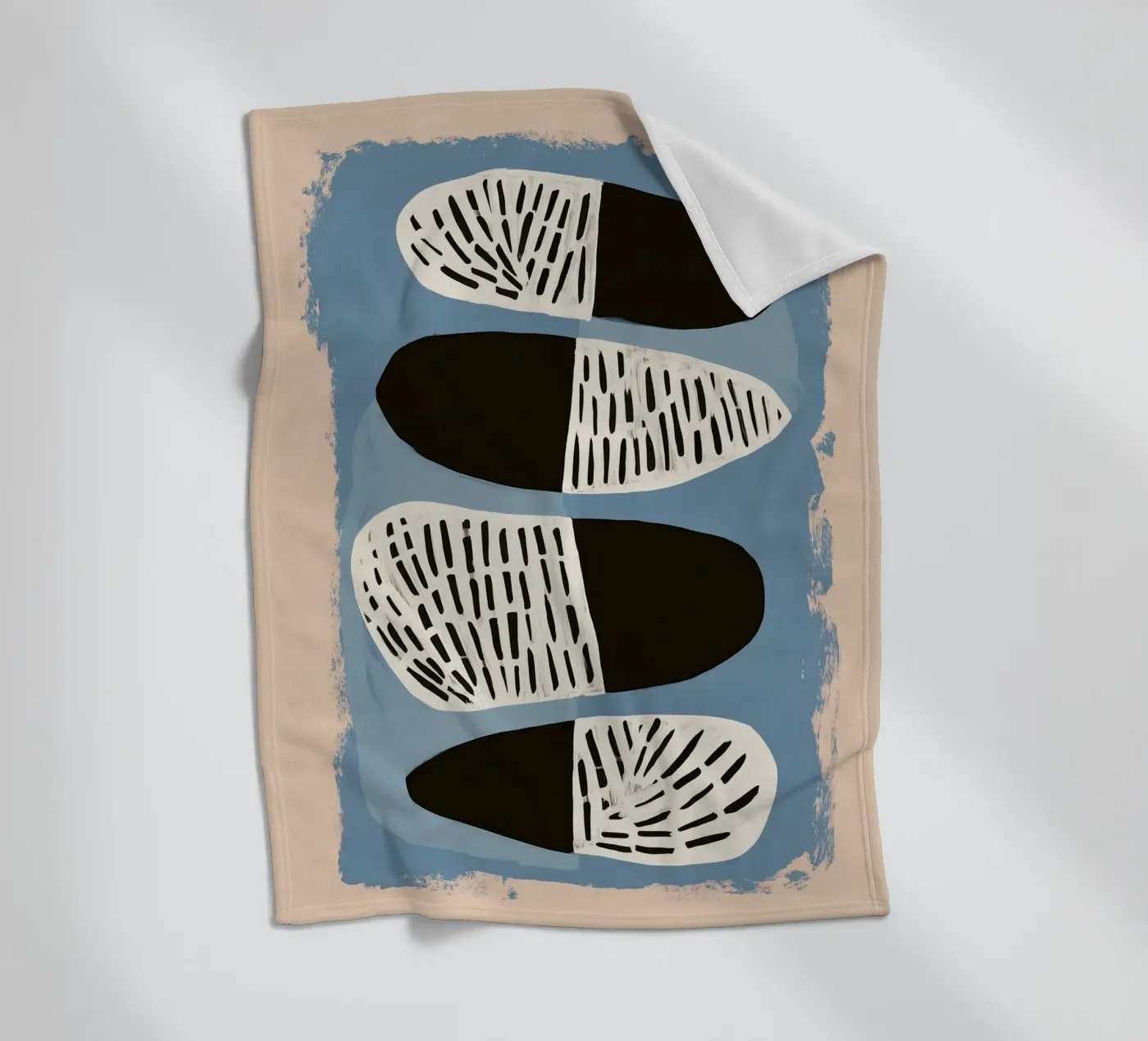 Stone Pattern I plaid polaire de Sienna Atelier