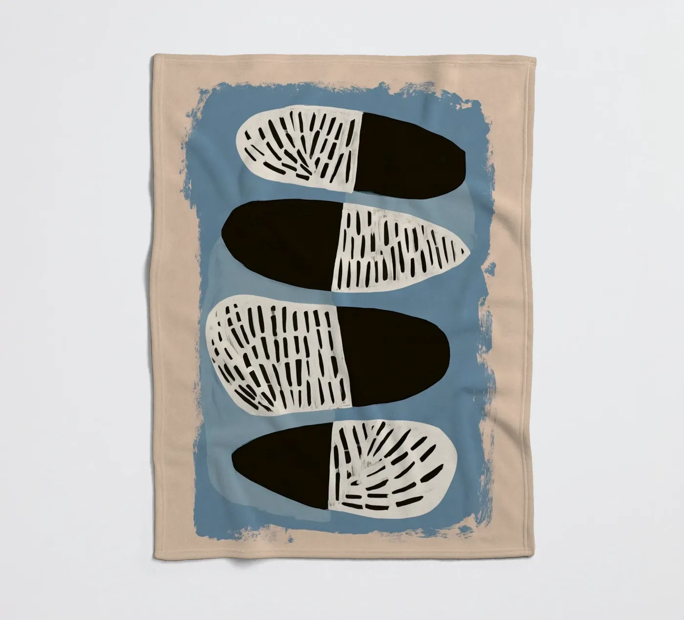 Stone Pattern I plaid polaire de Sienna Atelier