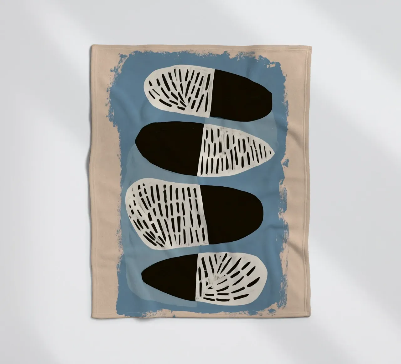 Stone Pattern I Fleecedecke von Sienna Atelier