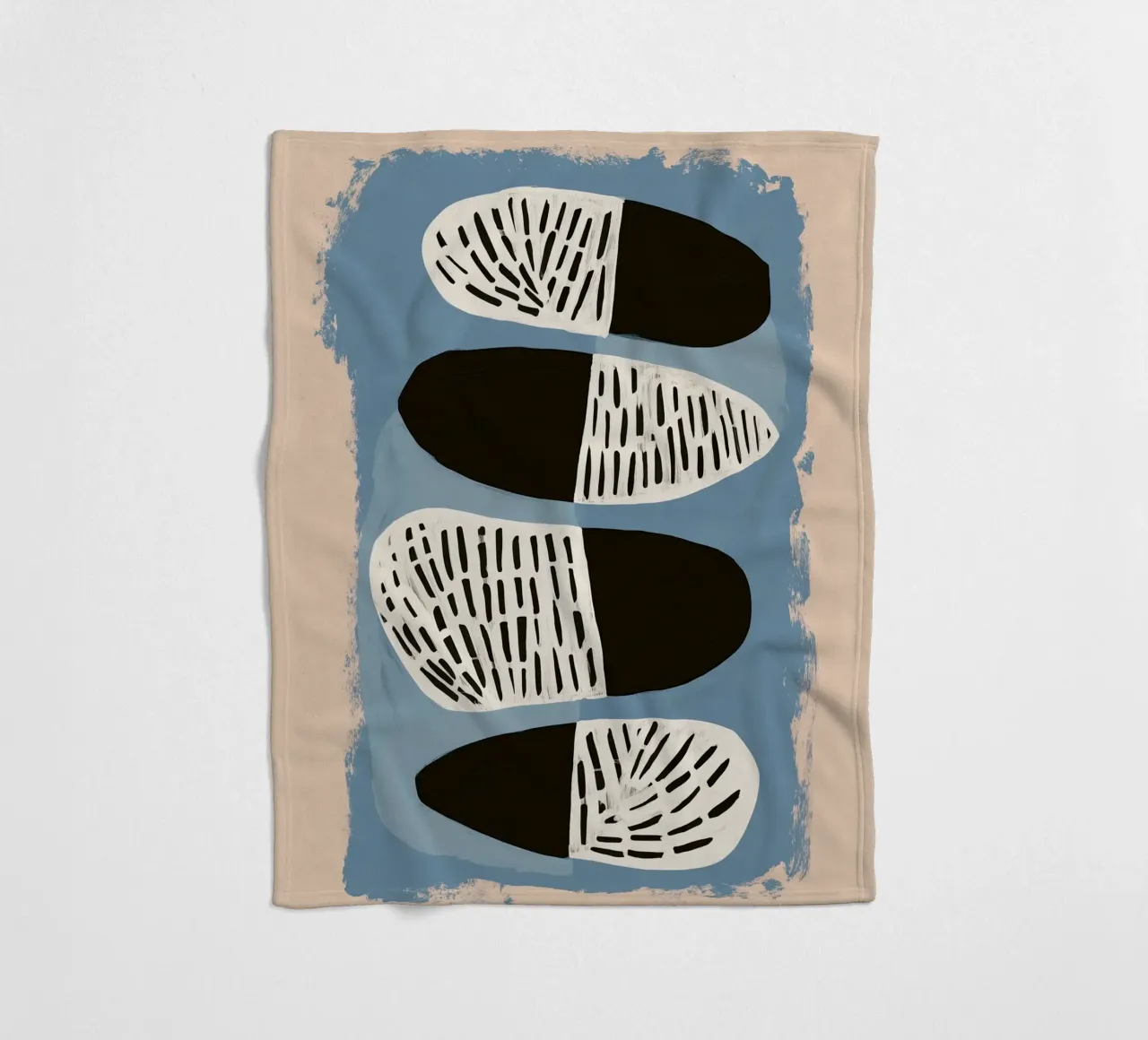 Stone Pattern I Fleecedecke von Sienna Atelier