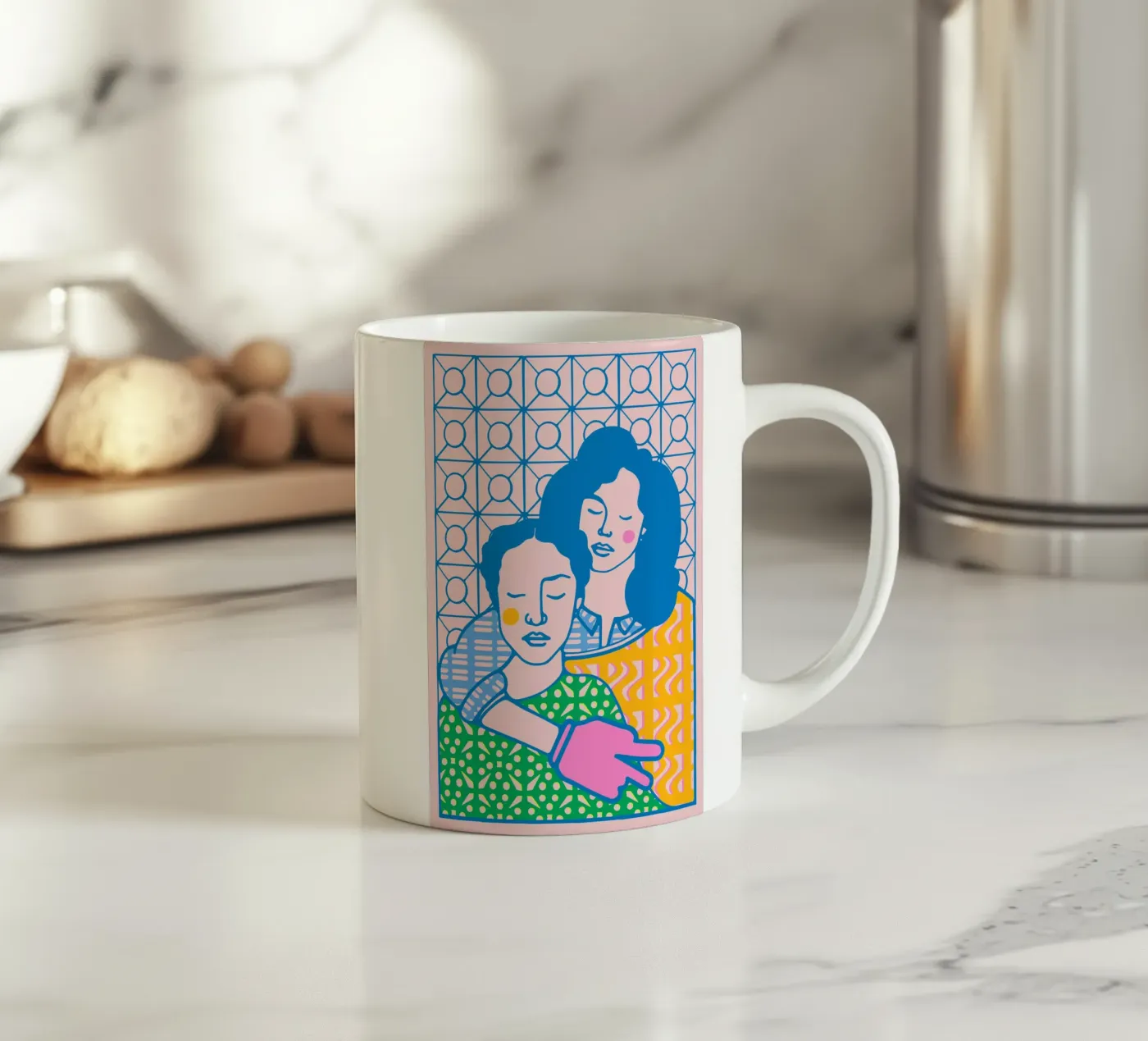 Ella's ceramic mug by Portraits