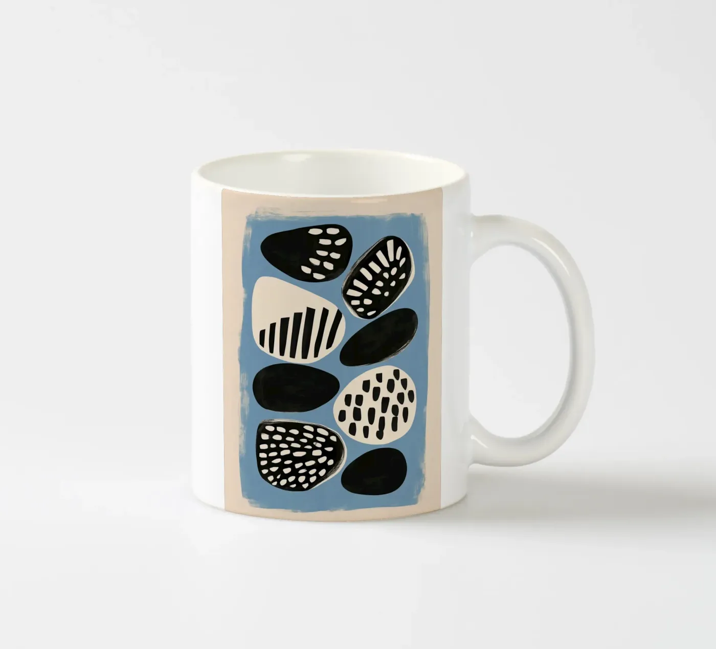 Stone Pattern II ceramic mug by Sienna Atelier