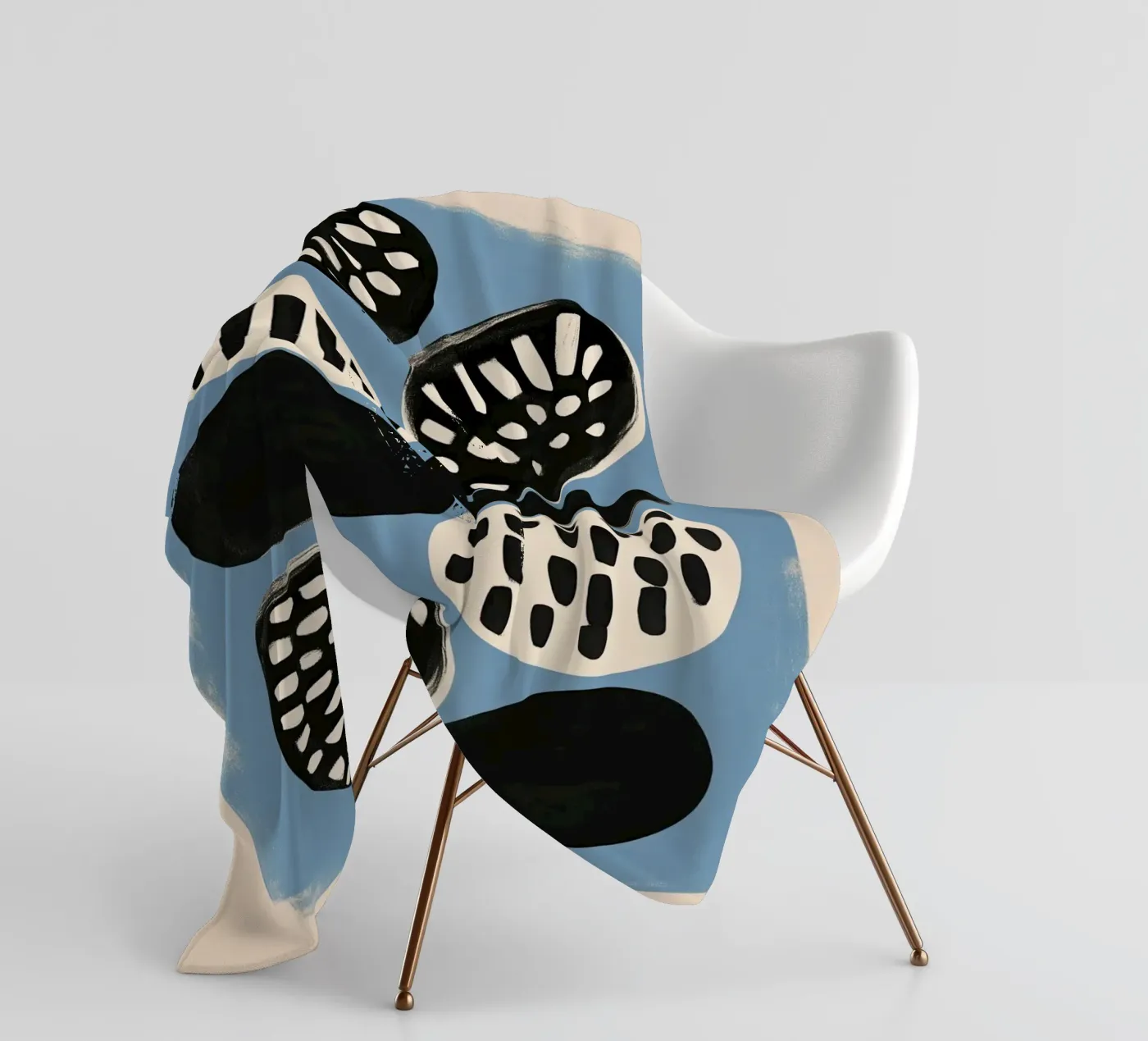 Stone Pattern II plaid polaire de Sienna Atelier