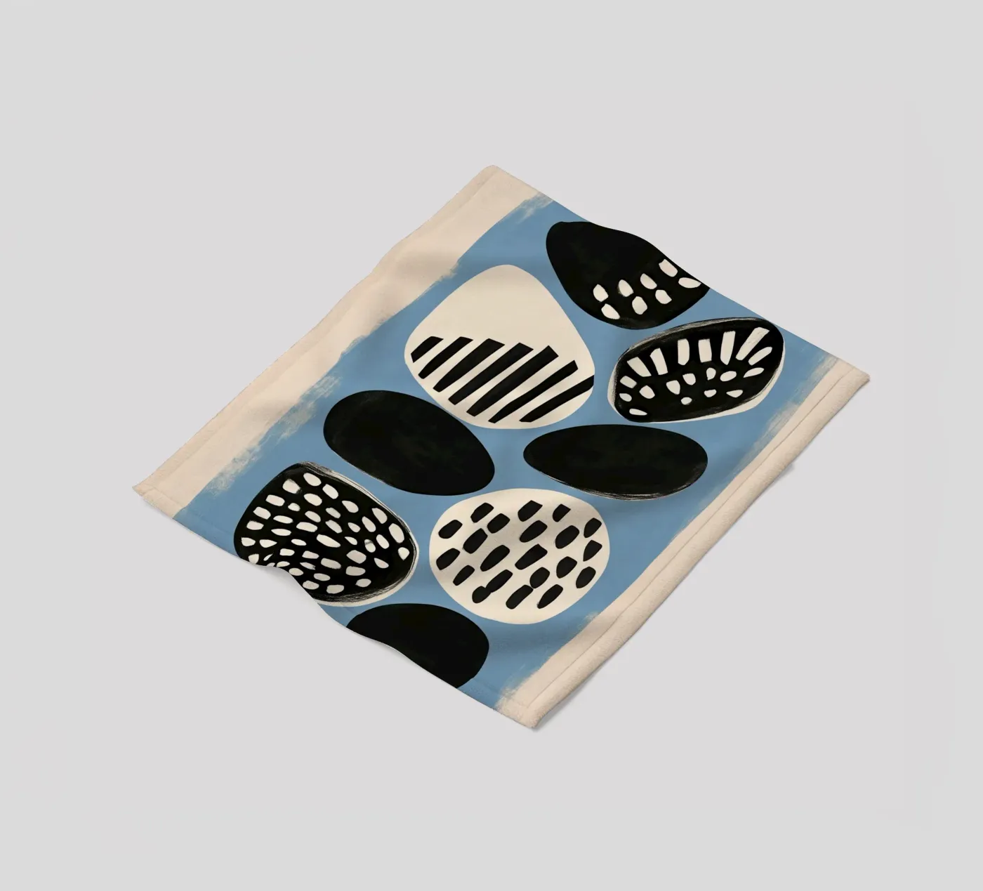 Stone Pattern II plaid polaire de Sienna Atelier