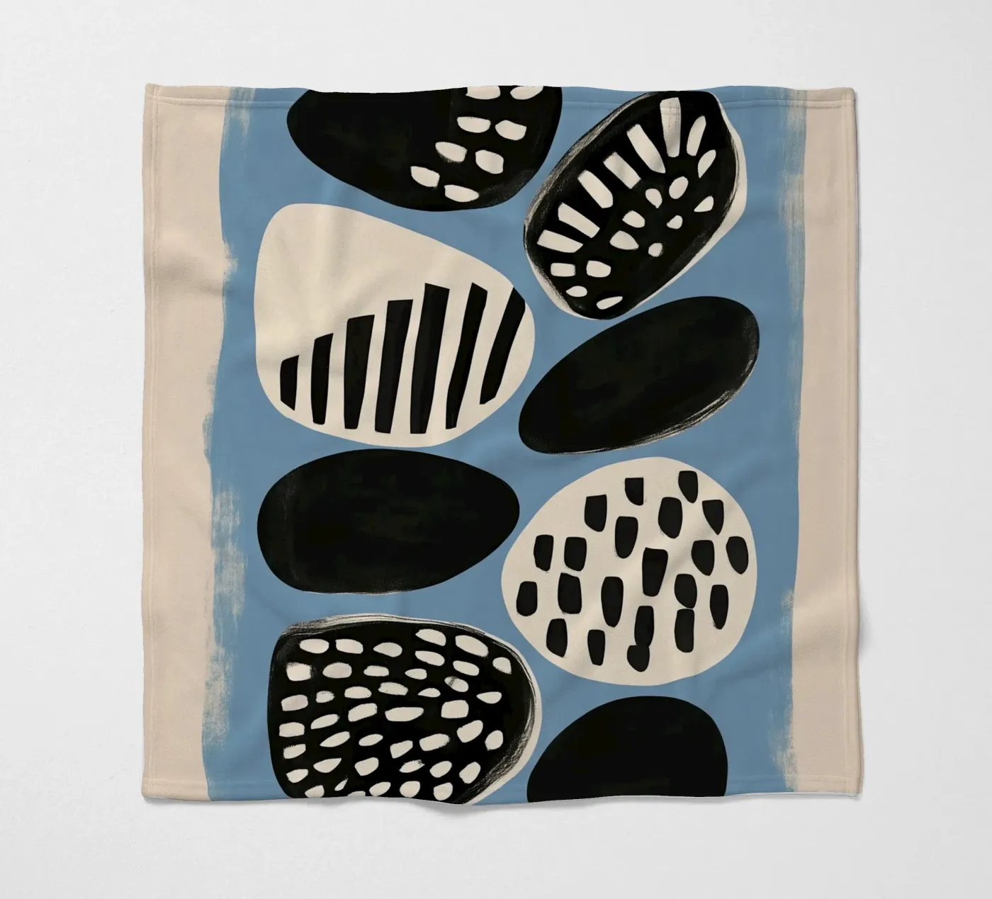 Stone Pattern II plaid polaire de Sienna Atelier