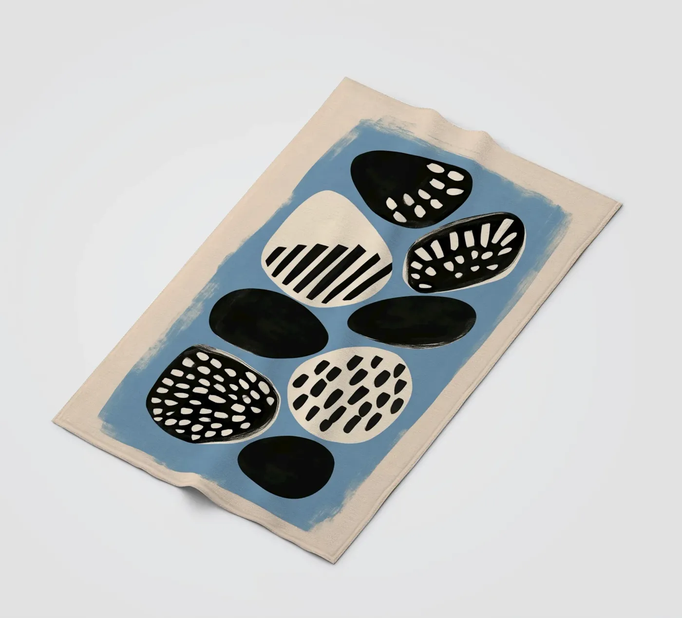 Stone Pattern II plaid polaire de Sienna Atelier