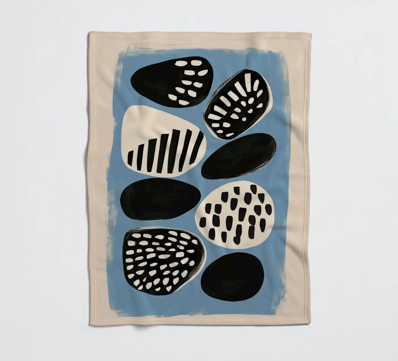 Stone Pattern II Fleecedecke von Sienna Atelier