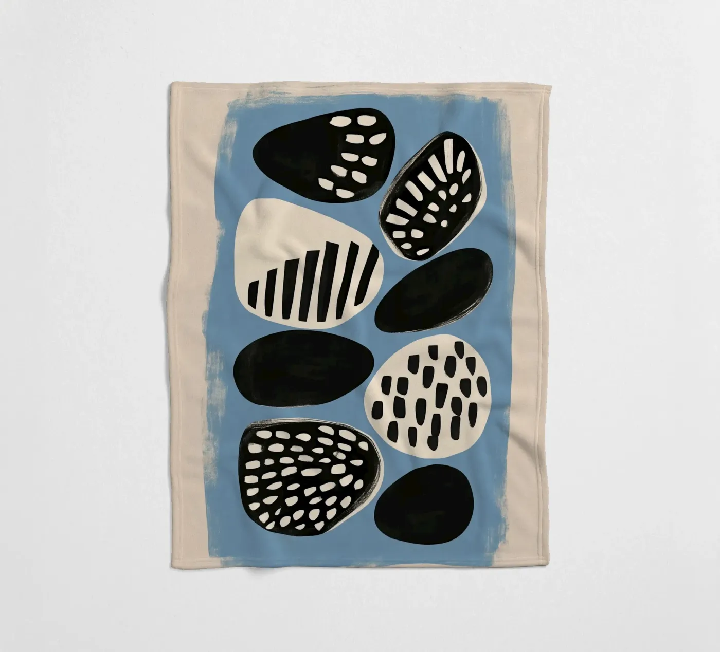 Stone Pattern II plaid polaire de Sienna Atelier