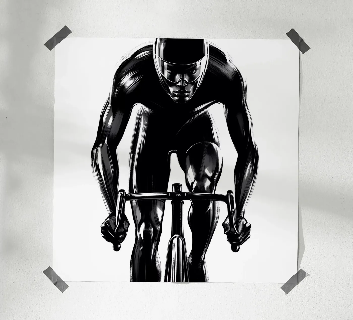 FIETS SPRINT poster van ARTOMATIC