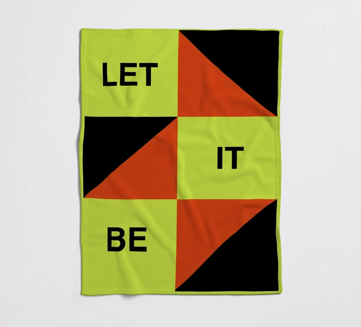 Let It Be fleecedeken van Naxart