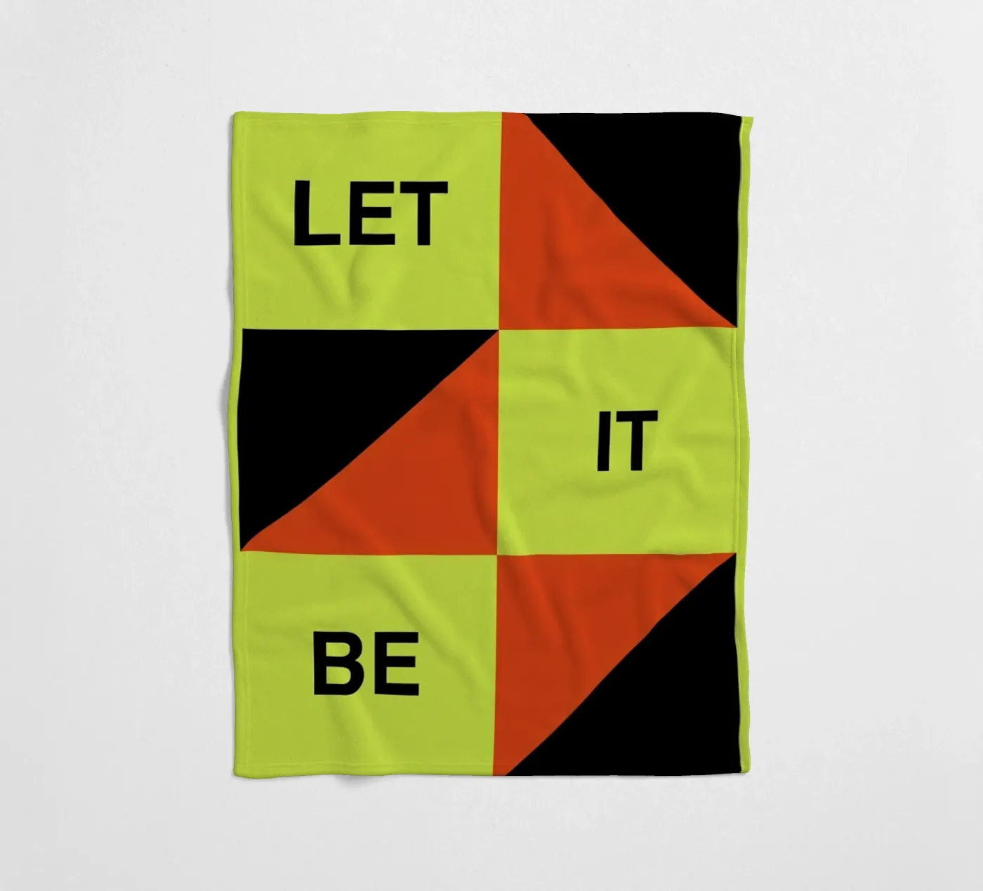 Let It Be fleecedeken van Naxart