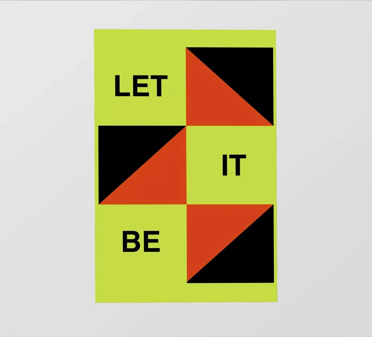 Let It Be telo in pvc da Naxart