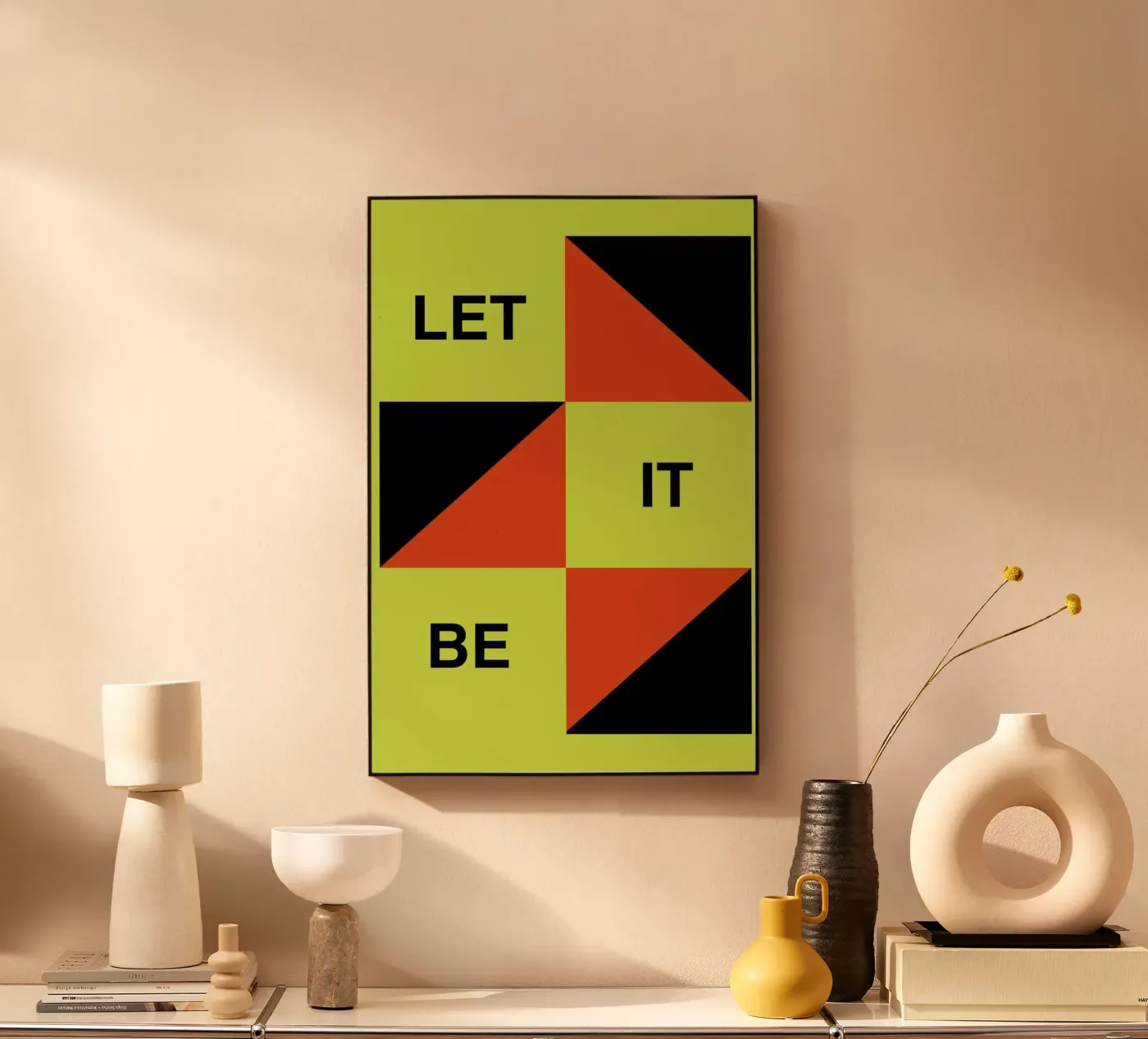 Let It Be alluminio dibond da Naxart