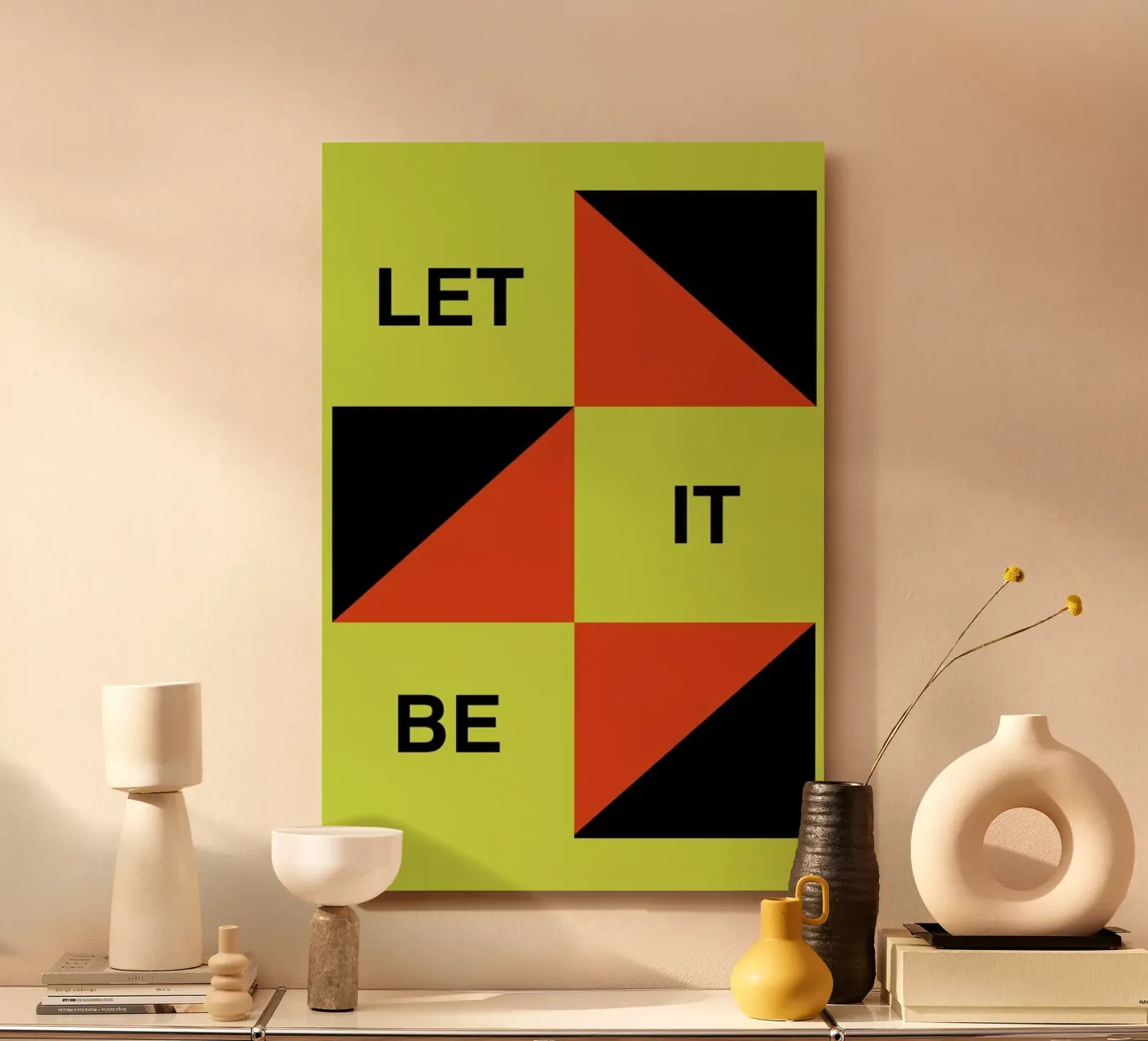 Let It Be alluminio dibond da Naxart