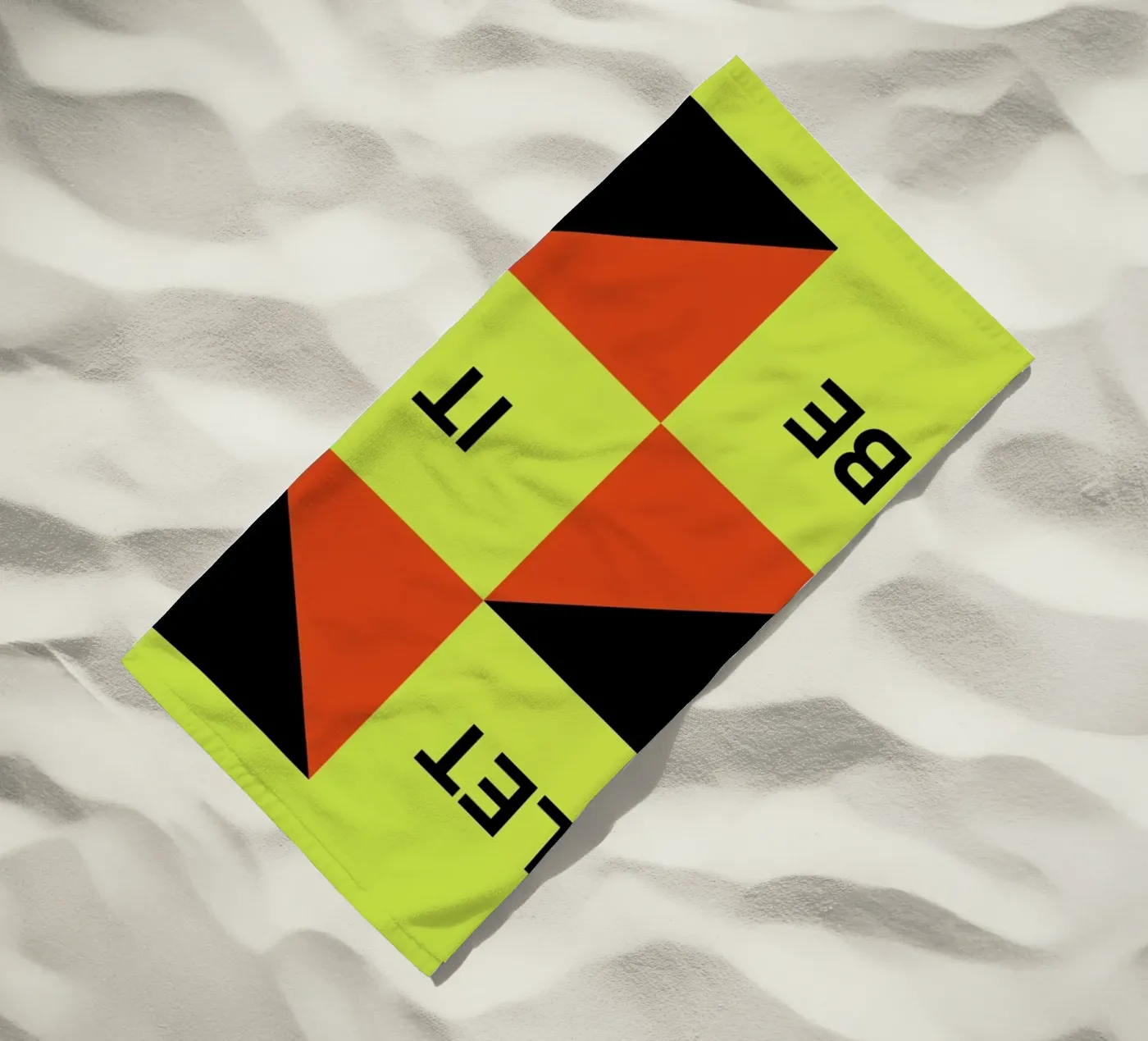 Let It Be strandhanddoek van Naxart
