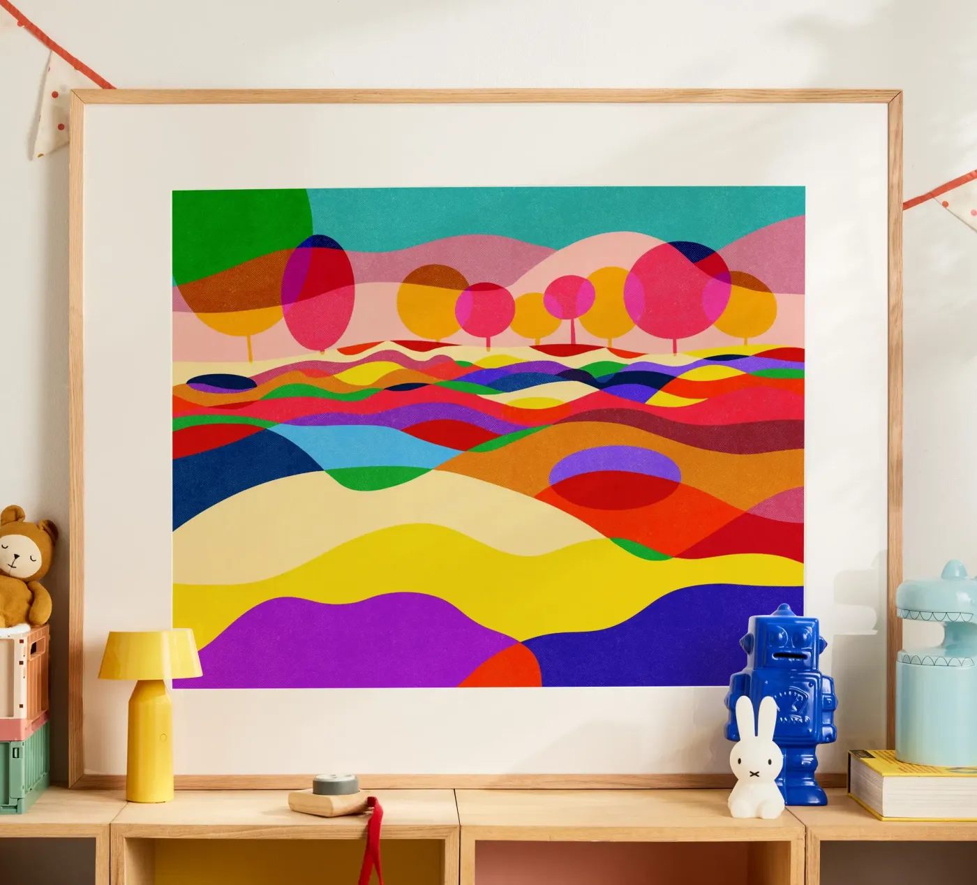 Farbfelder Poster von Nesill