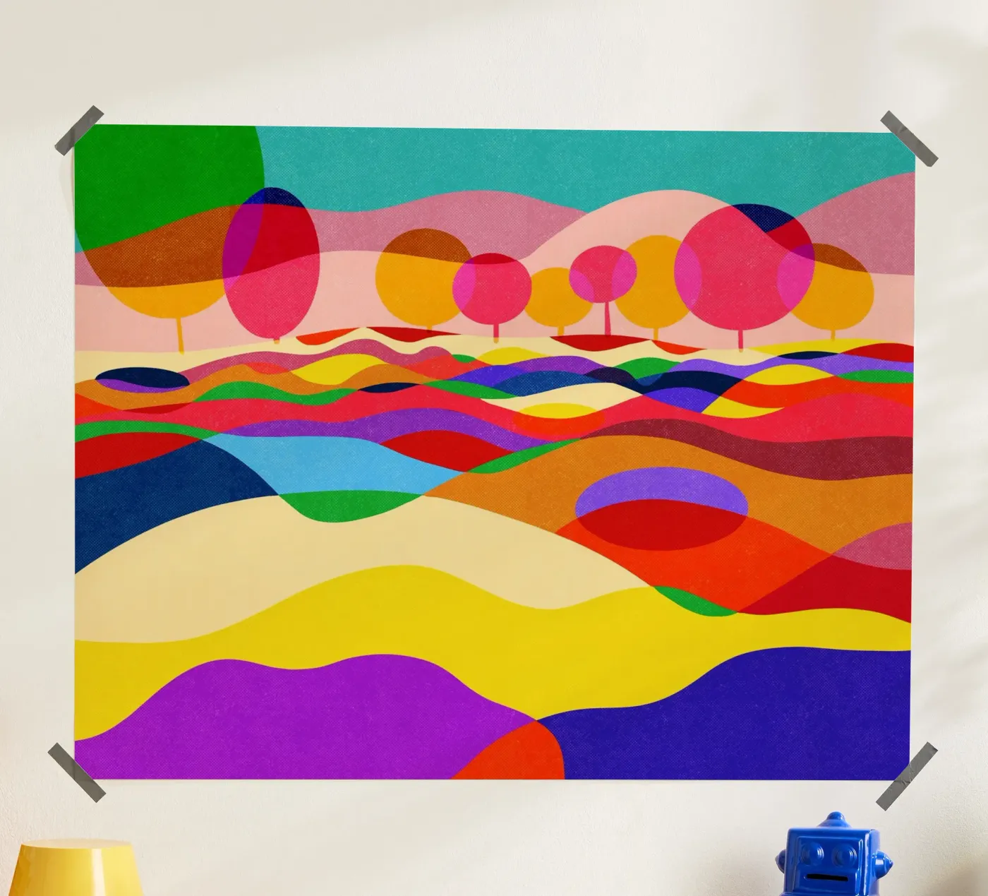 Farbfelder Poster von Nesill