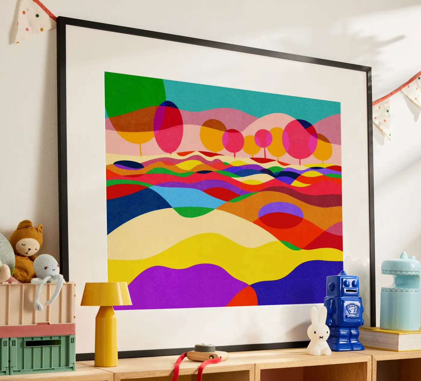 Farbfelder Poster von Nesill