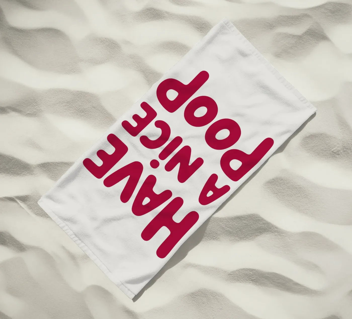 Poop beach towel by FELICIA