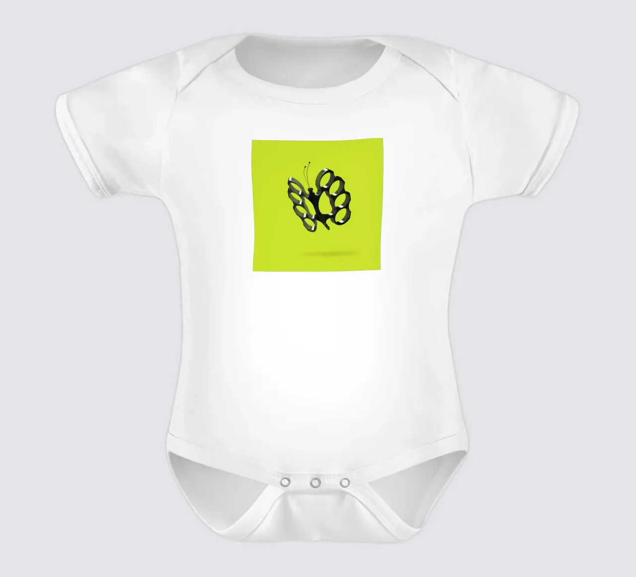 Sting Like A Butterfly short-sleeve baby romper by 360brain