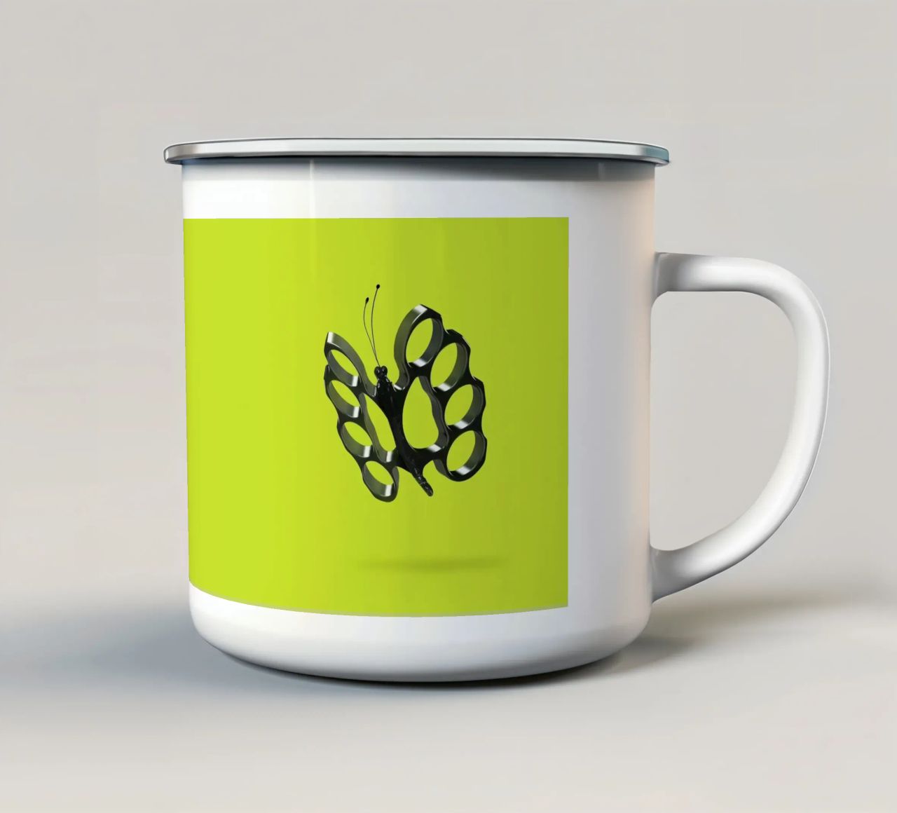 Pungere come una farfalla tazza in smalto da 360brain