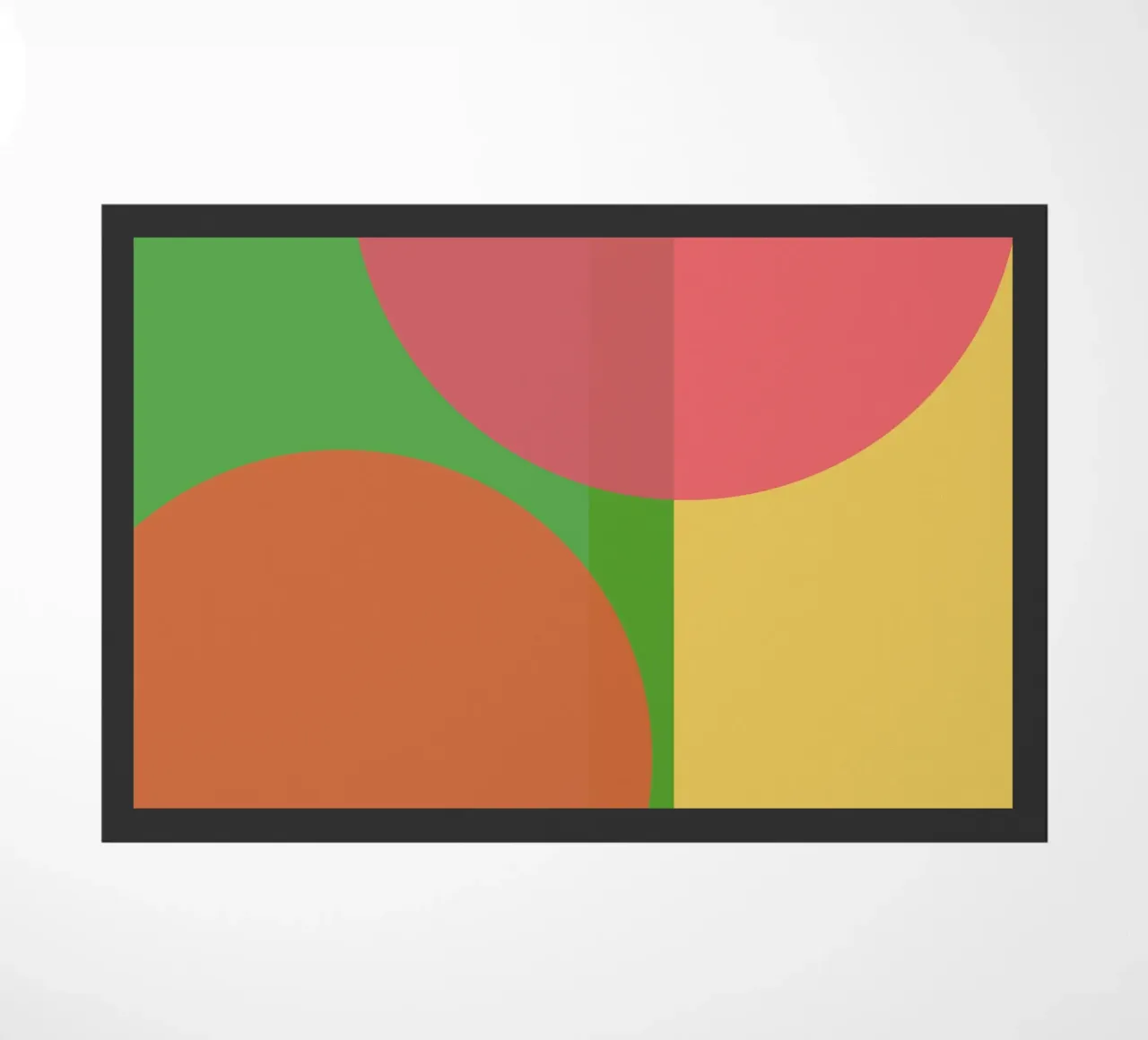 Affinity III doormat by Rose Beck Art