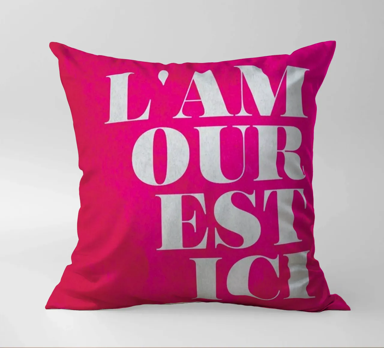 Love decorative cushion by Three Of The Possessed