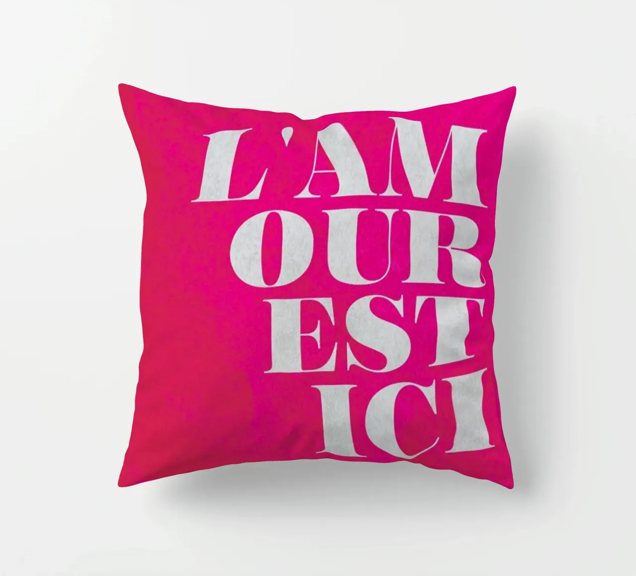 Love decorative cushion by Three Of The Possessed