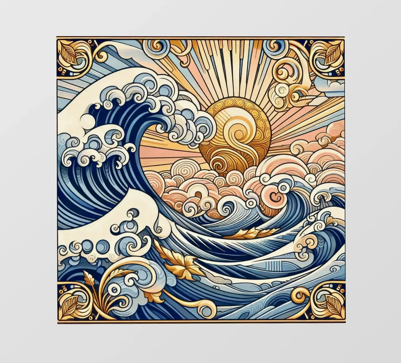 High waves Fototapete von Art-Nouveau-Dsg