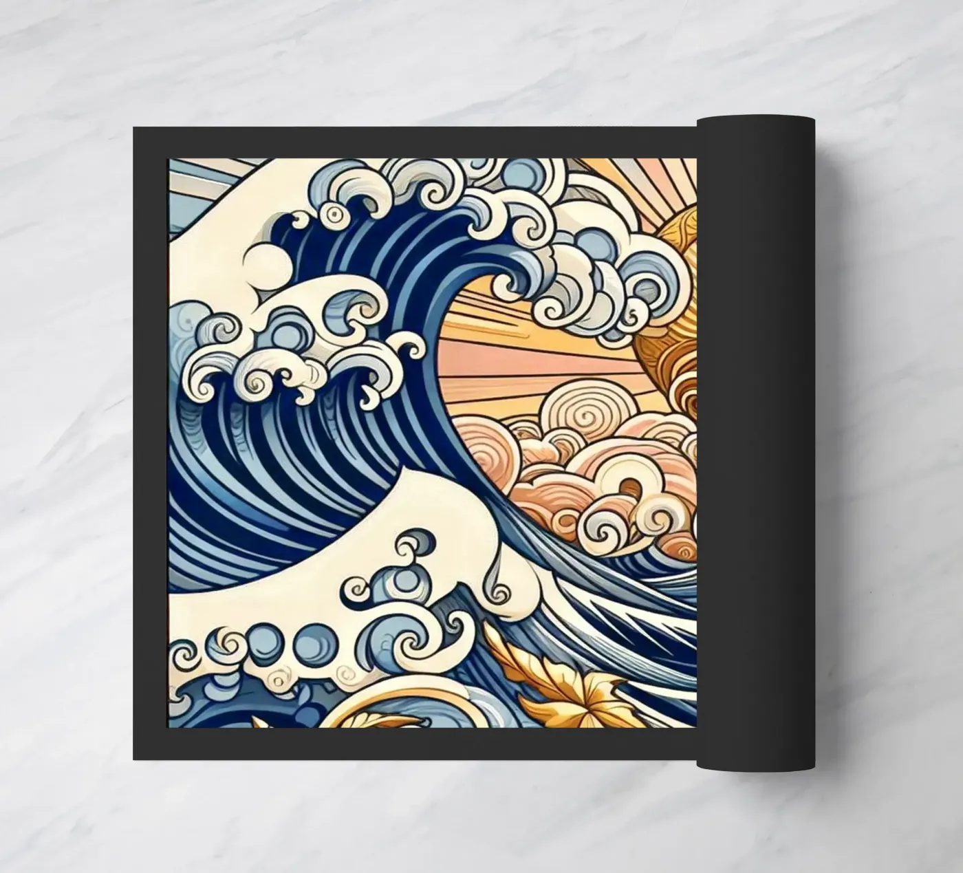 High waves zerbino da Art-Nouveau-Dsg