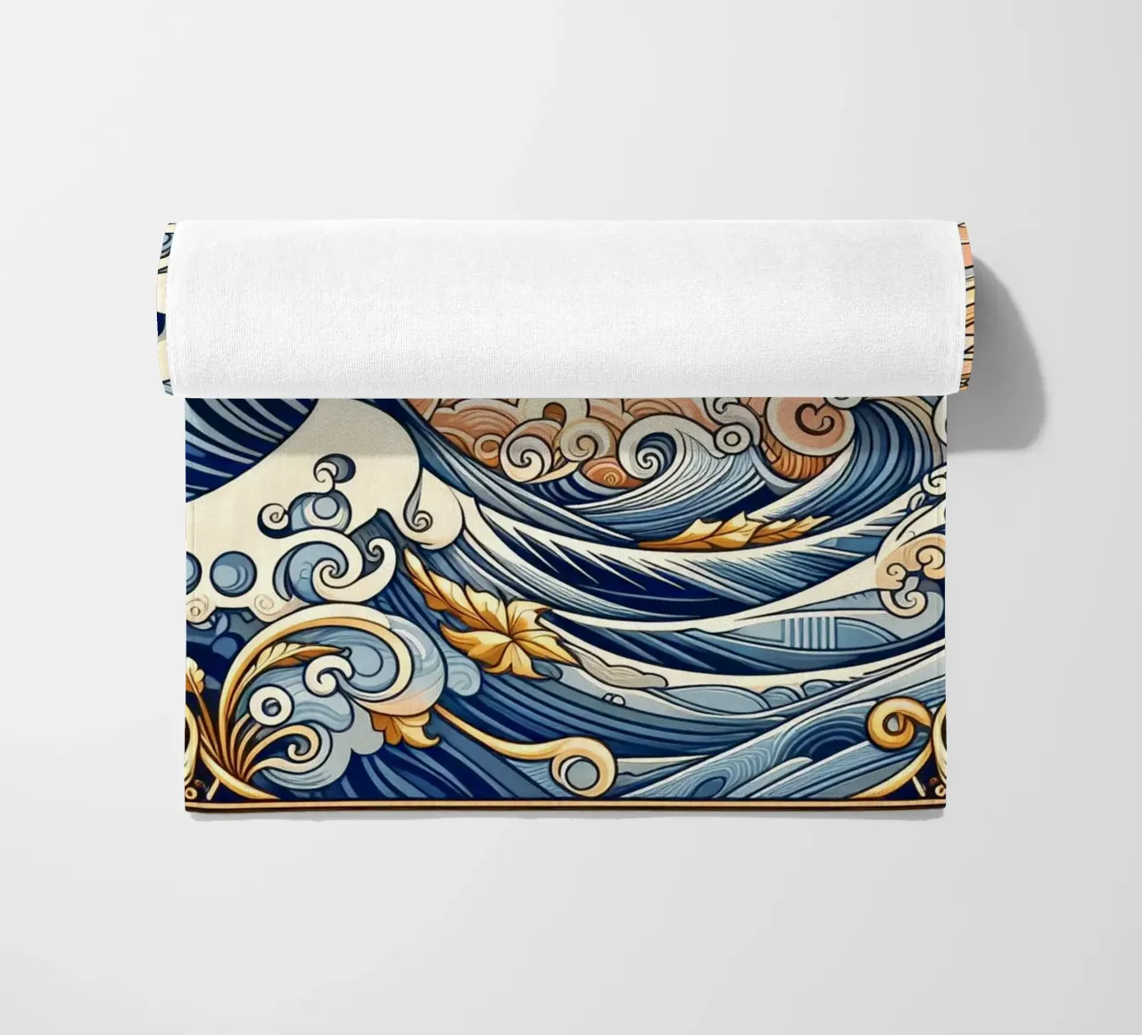 High waves strandhanddoek van Art-Nouveau-Dsg