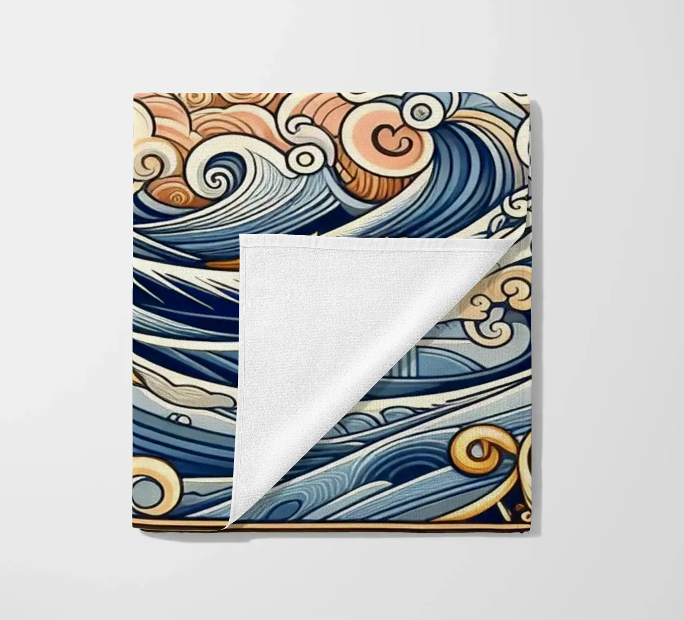 Onde alte telo mare da Art-Nouveau-Dsg