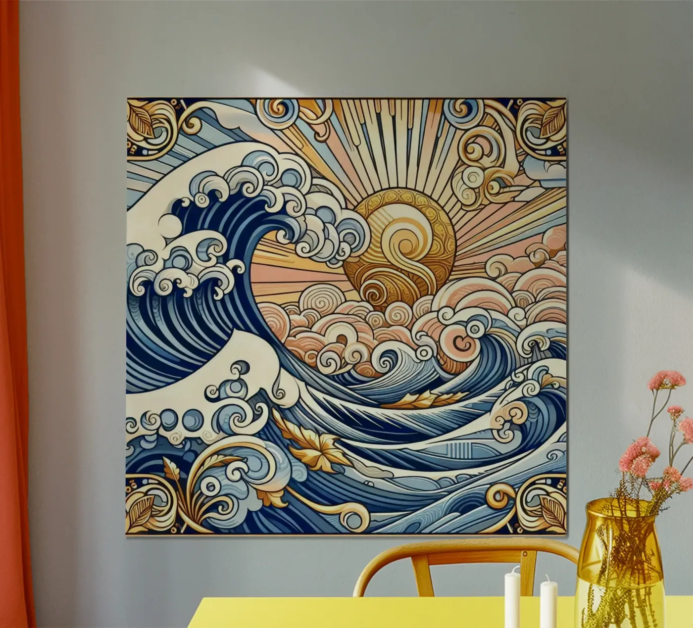 Onde alte poster da Art-Nouveau-Dsg