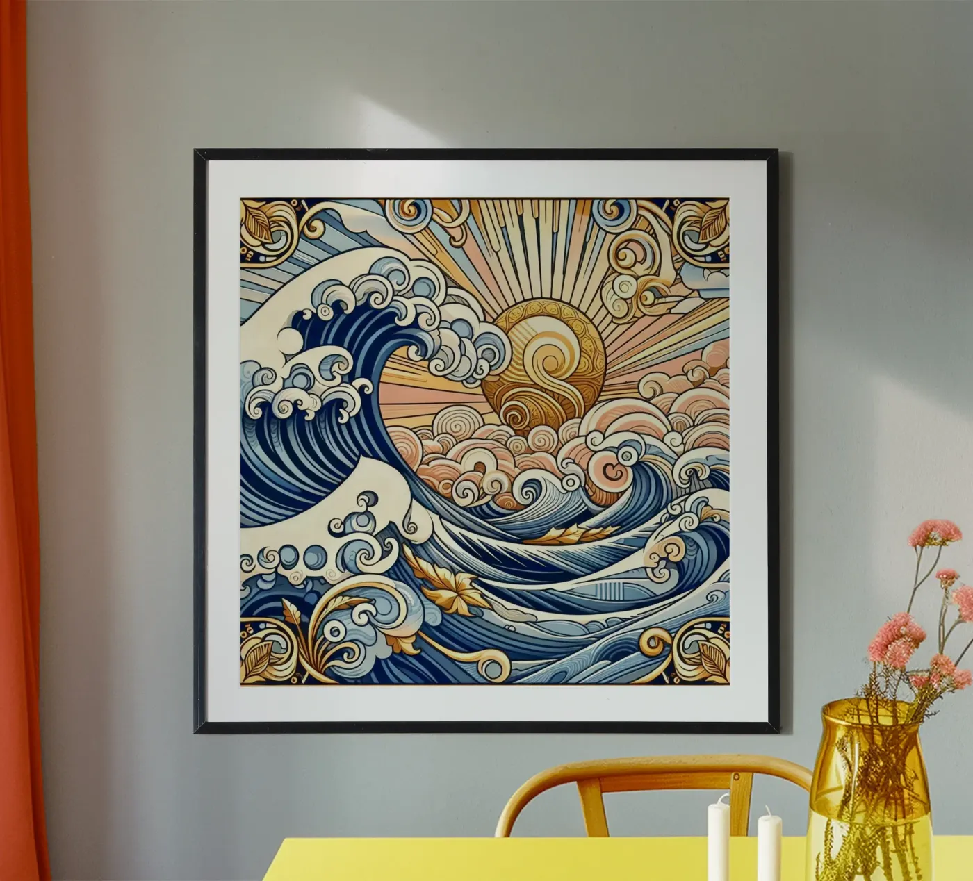 Onde alte poster da Art-Nouveau-Dsg