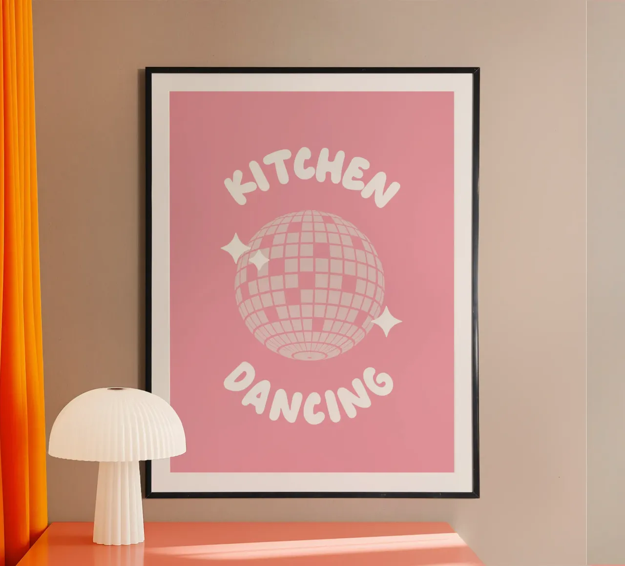 Kitchen Dancing poster van CSK DESIGN