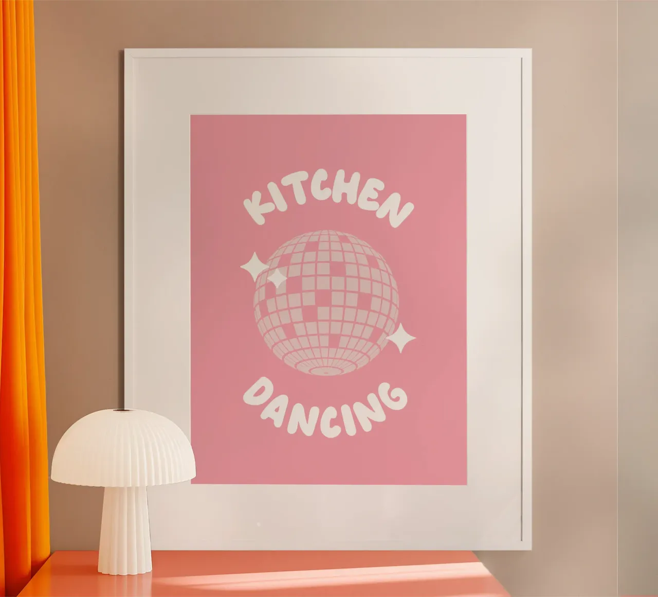 Kitchen Dancing poster van CSK DESIGN