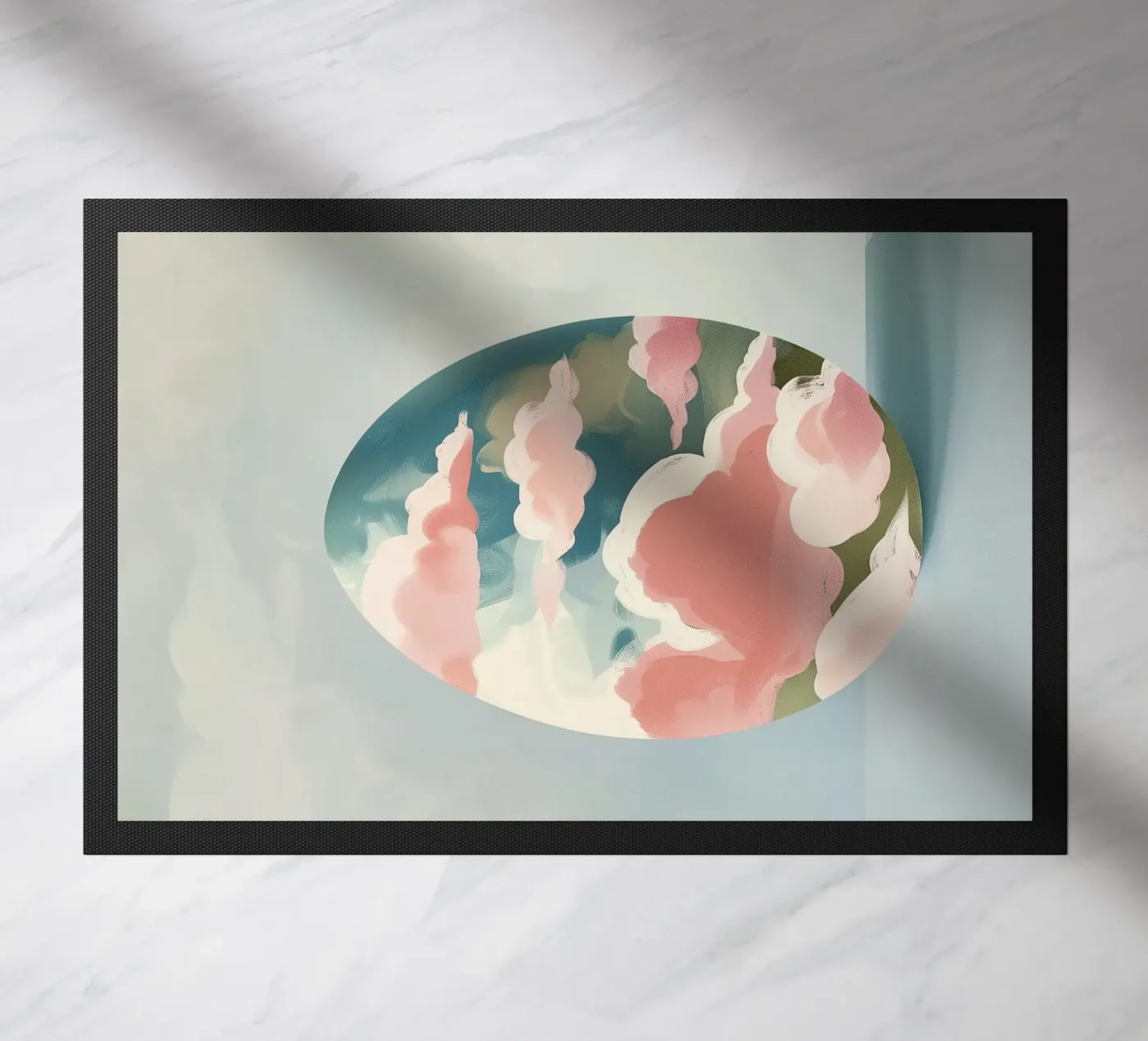 Pastel Cloud Egg deurmat van softsoul