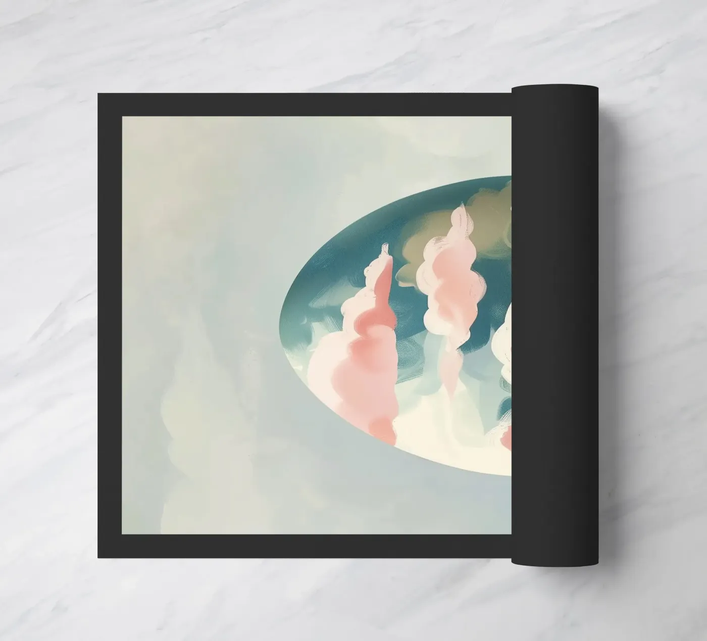 Pastel Cloud Egg deurmat van softsoul